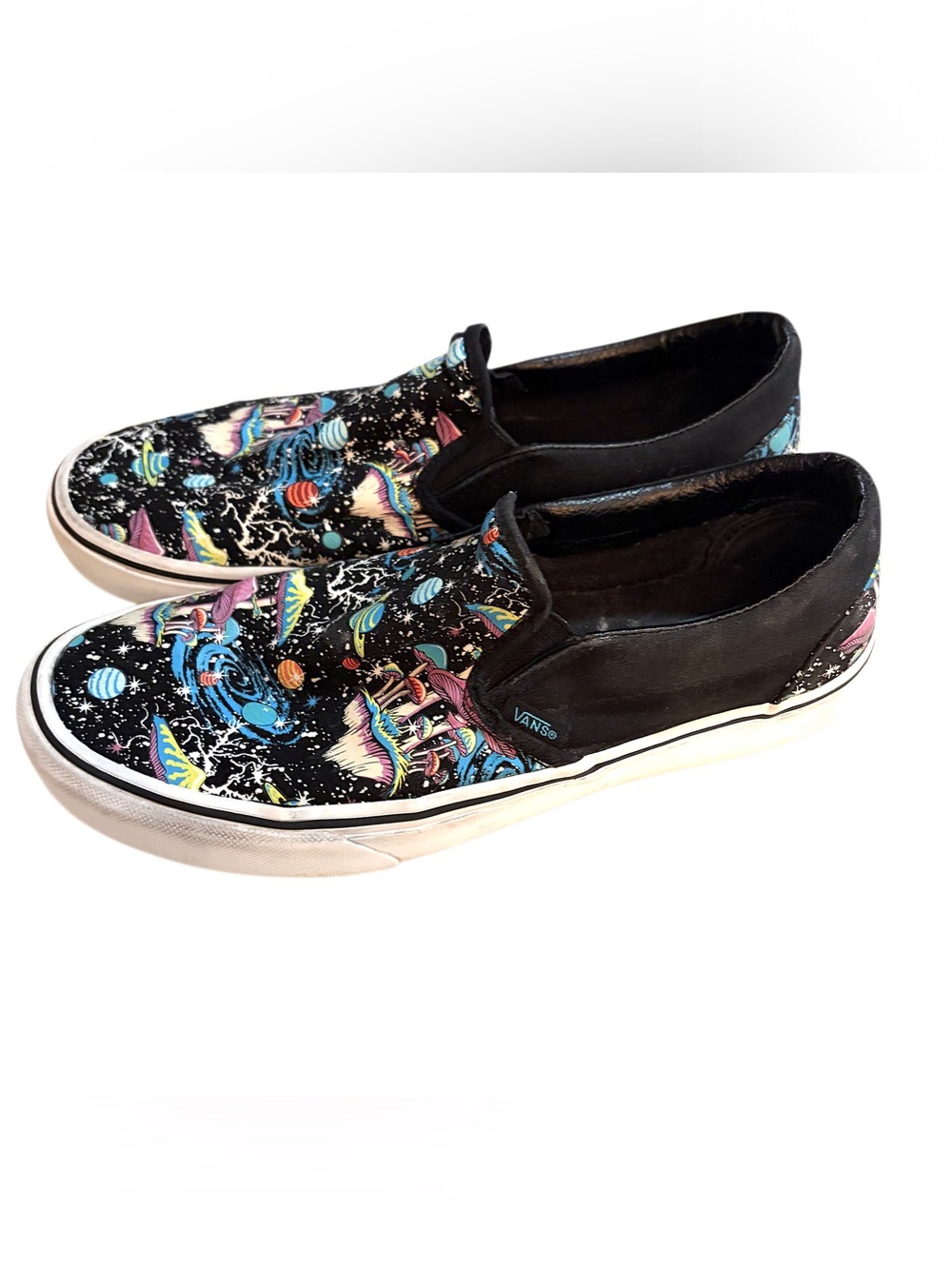 VANS Psychedelic Mushroom Space black light slip one 8.5 10